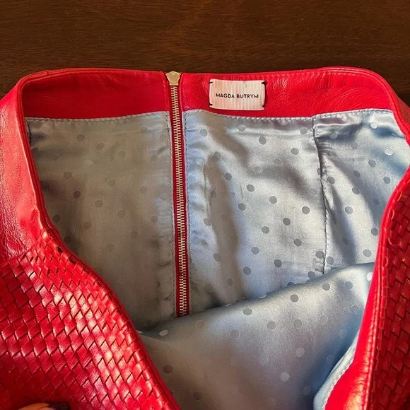 MAGDA BUTRYM
Leather woven mini skirt​ - Picture 6 of 7